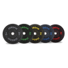 JORDAN 150kg Black Rubber Bumper Plate Set - 2x5kg, 2x10kg, 2x15kg, 2x20kg, 2x25kg - Welzo