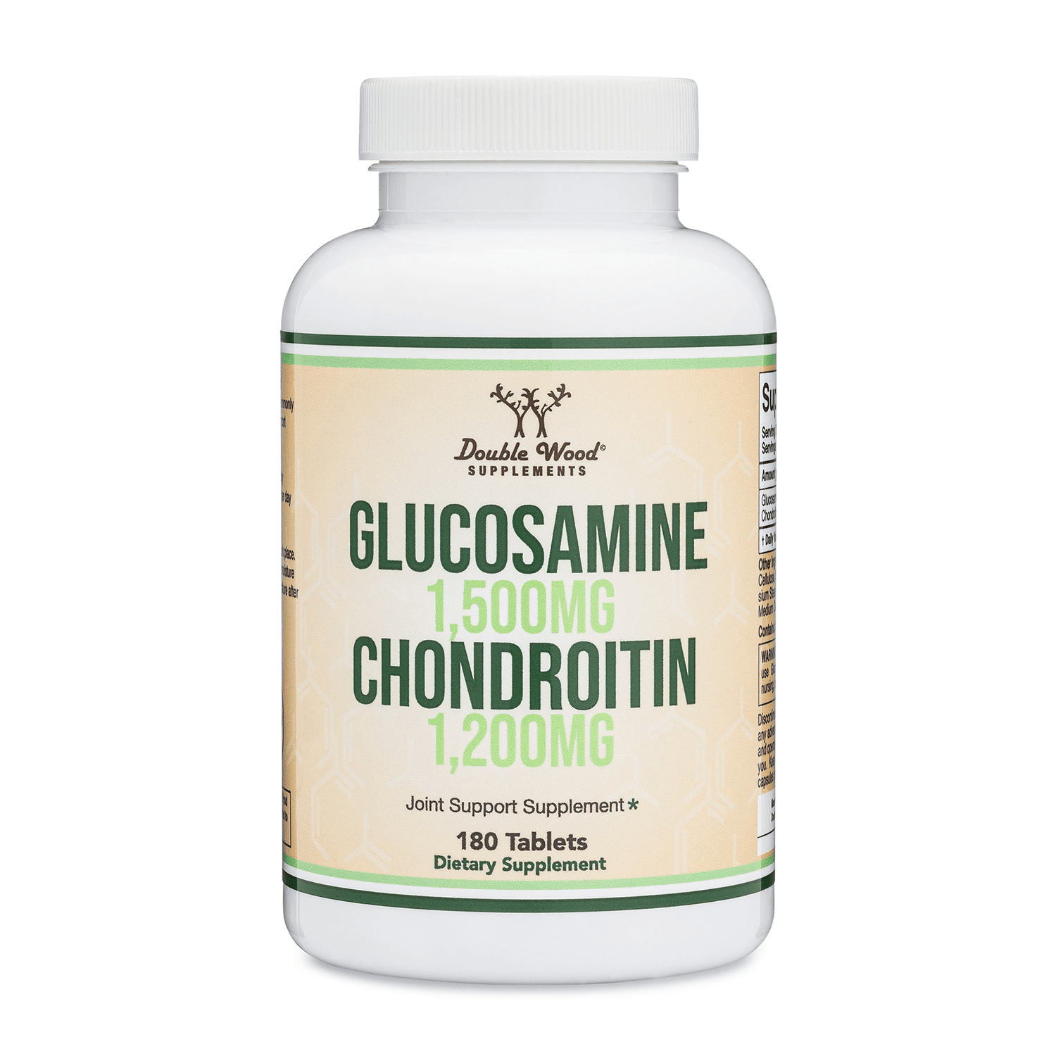 Double Wood Glucosamine Chondrotin - 180 tablets - Welzo