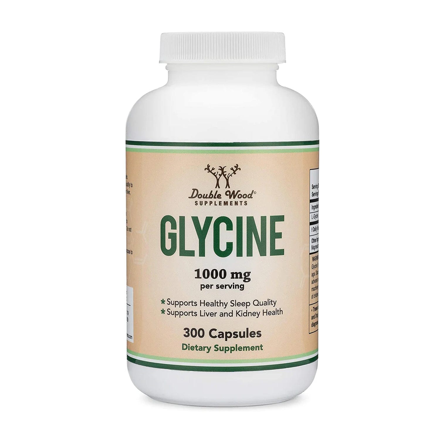Double Wood Glycine - 300 x 500 mg capsules - Welzo