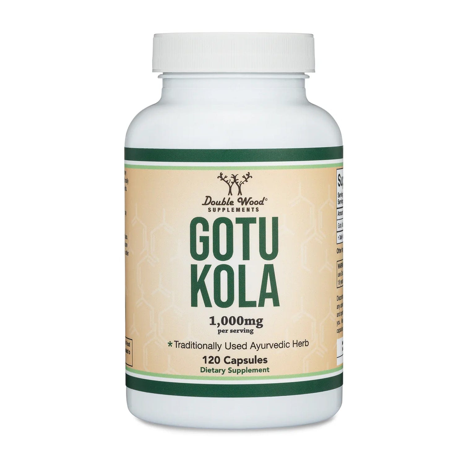 Double Wood Gotu Kola - 120 x 500 mg capsules - Welzo