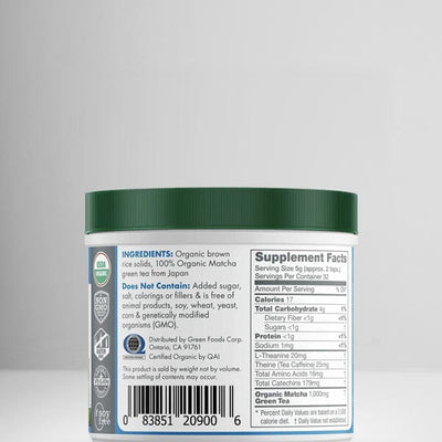 Green Foods Organic Matcha Green Tea- 312g - Welzo