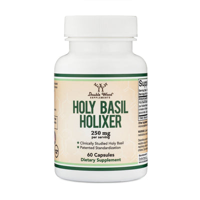 Double Wood Holixer Holy Basil Extract - 60 x 250 mg capsules - Welzo