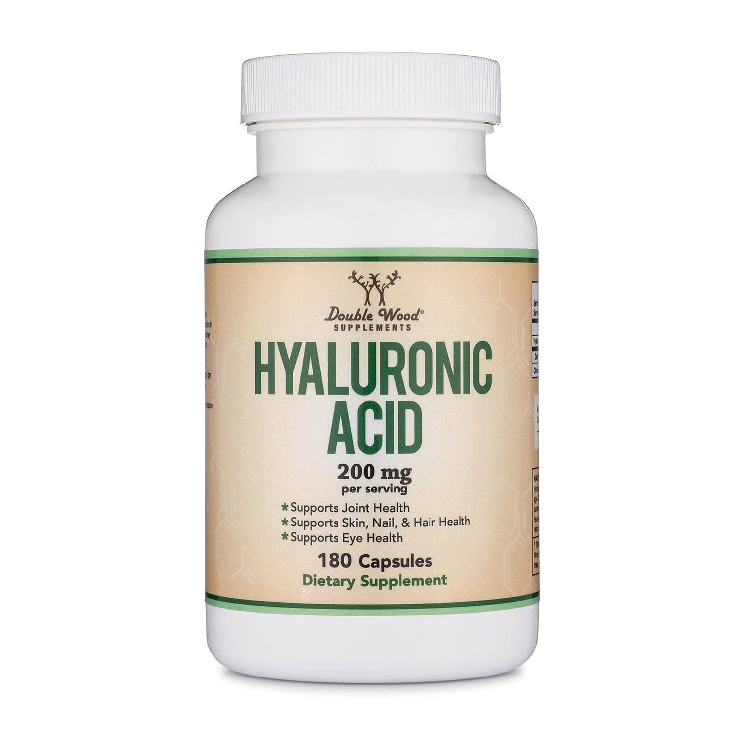 Double Wood Hyaluronic Acid - 180 x 100 mg capsules - Welzo