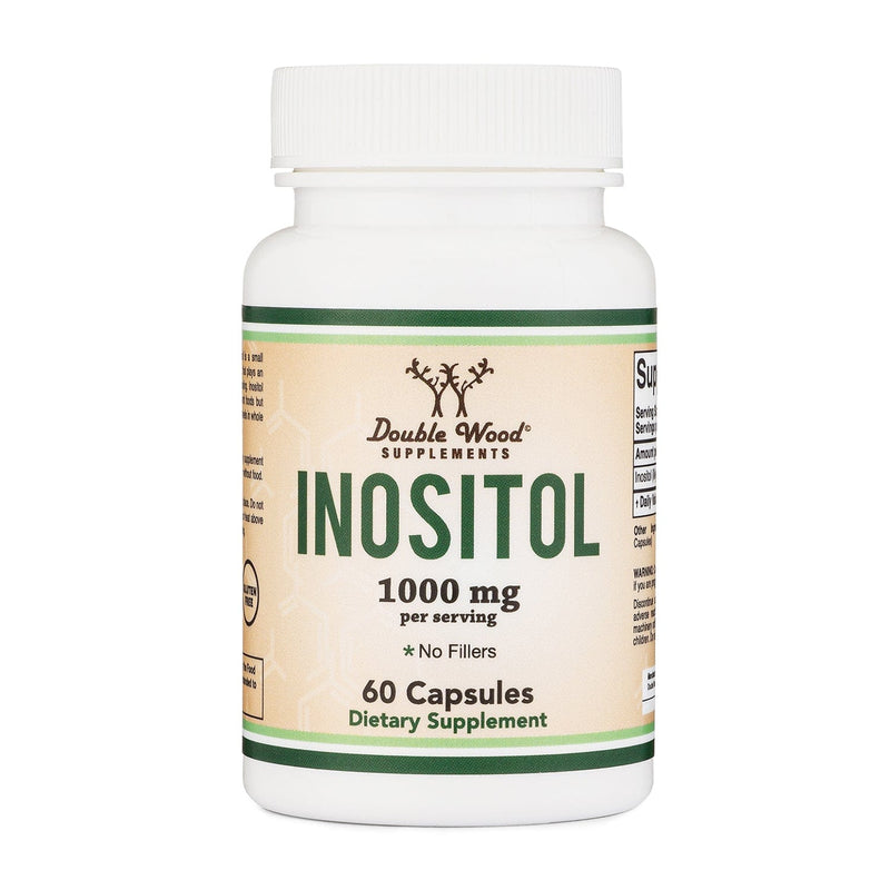 Double Wood Inositol (myo-Inositol) - 60 x 500 mg capsules - Welzo