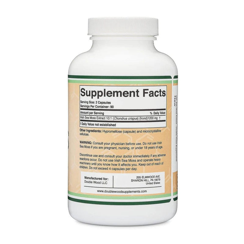 Double Wood Irish Moos Extrakt - 180 x 600 mg Kapseln
