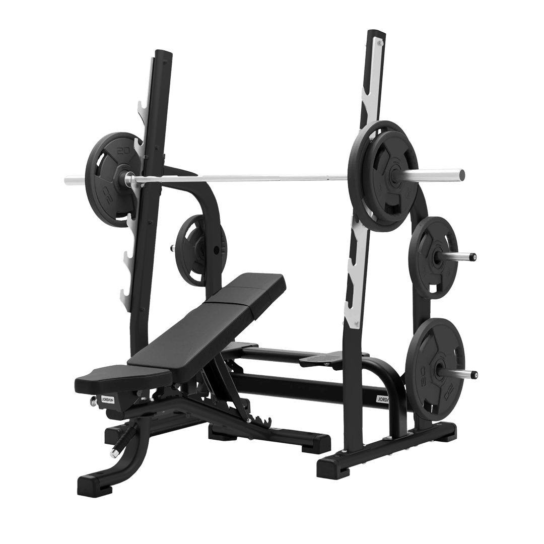 JORDAN Olympic Adjustable Multi Bench - Black - Welzo