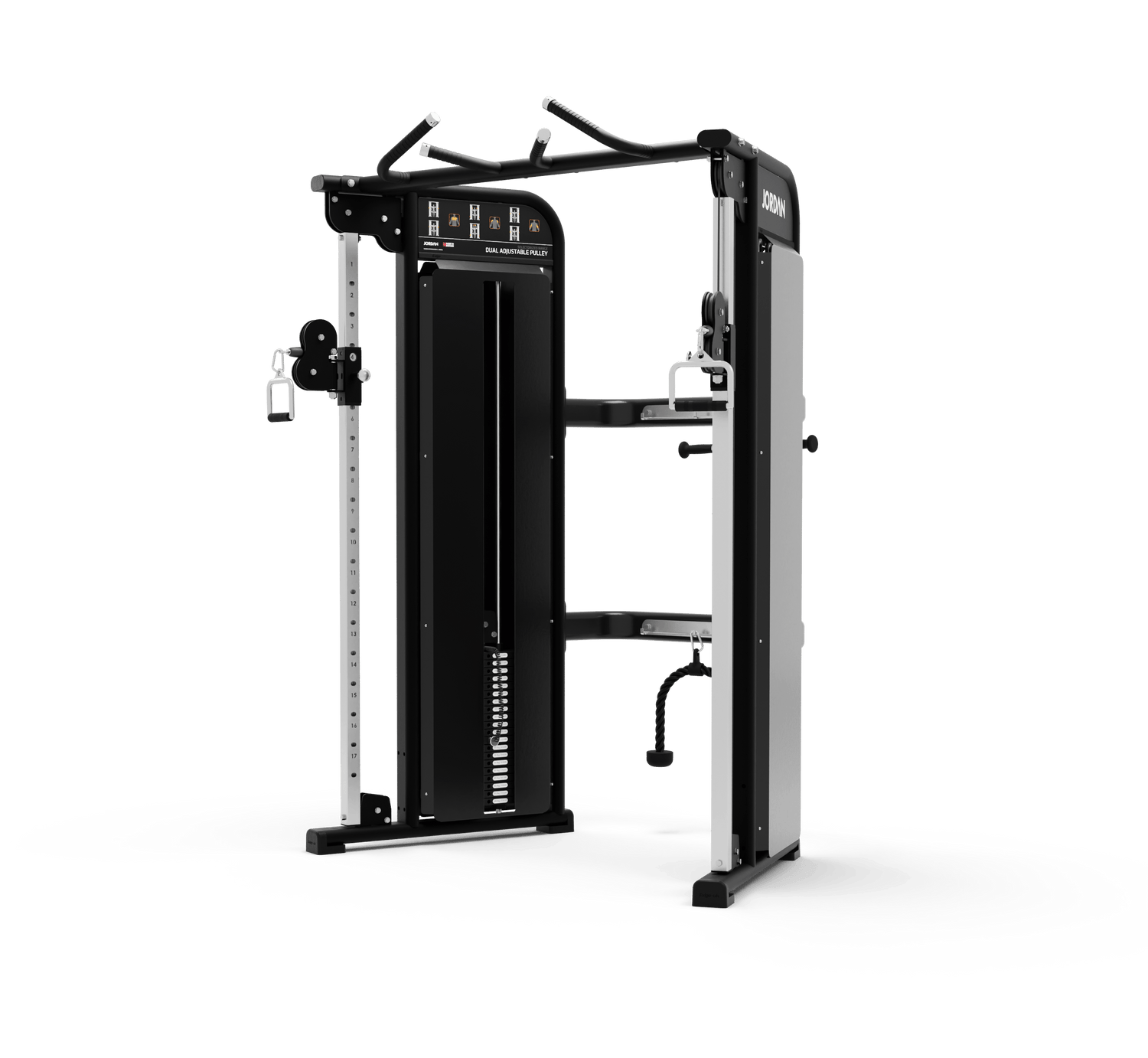 JORDAN Dual Adjustable Pulley - Black - Welzo