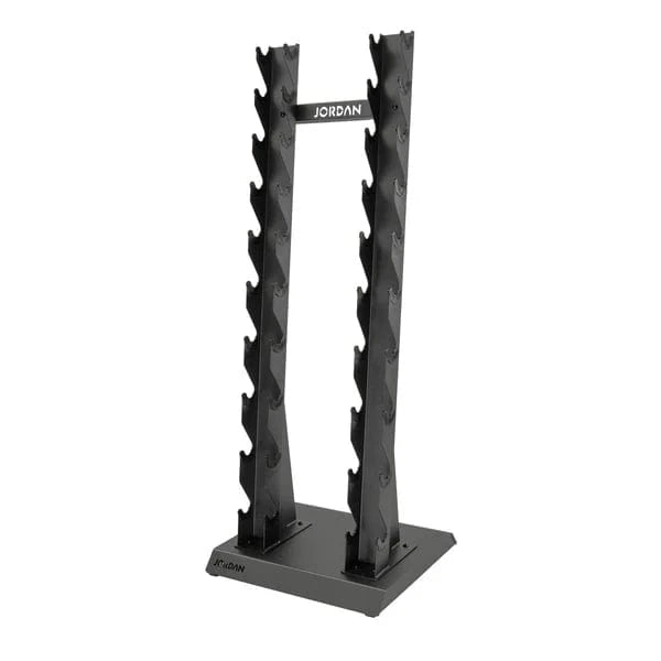 Jordan 10 Pair Vertical Dumbbell Rack 1-10kg & 2kg-20kg-Gray