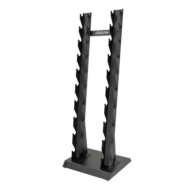 JORDAN 10 Pair Vertical Dumbbell Rack 2.5kg-25kg - Grey