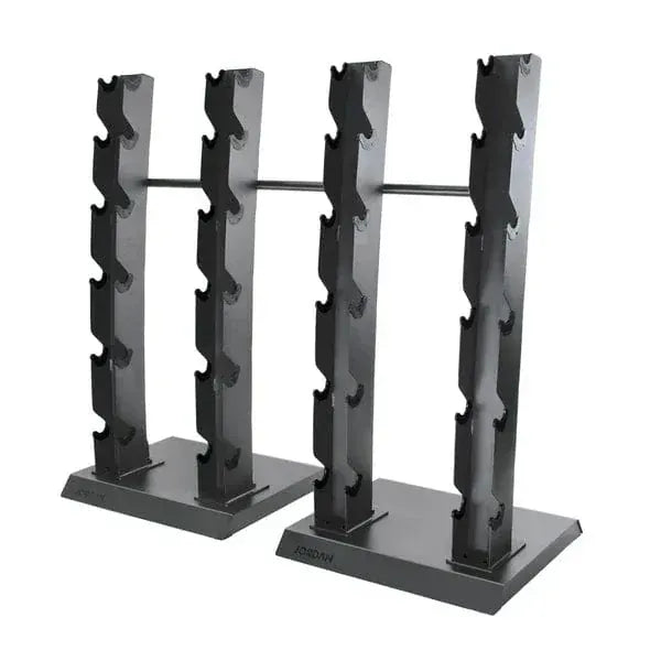 Jordan 12 Pair verticaal Dumbbell Rack 2.5kg -30kg - Gray