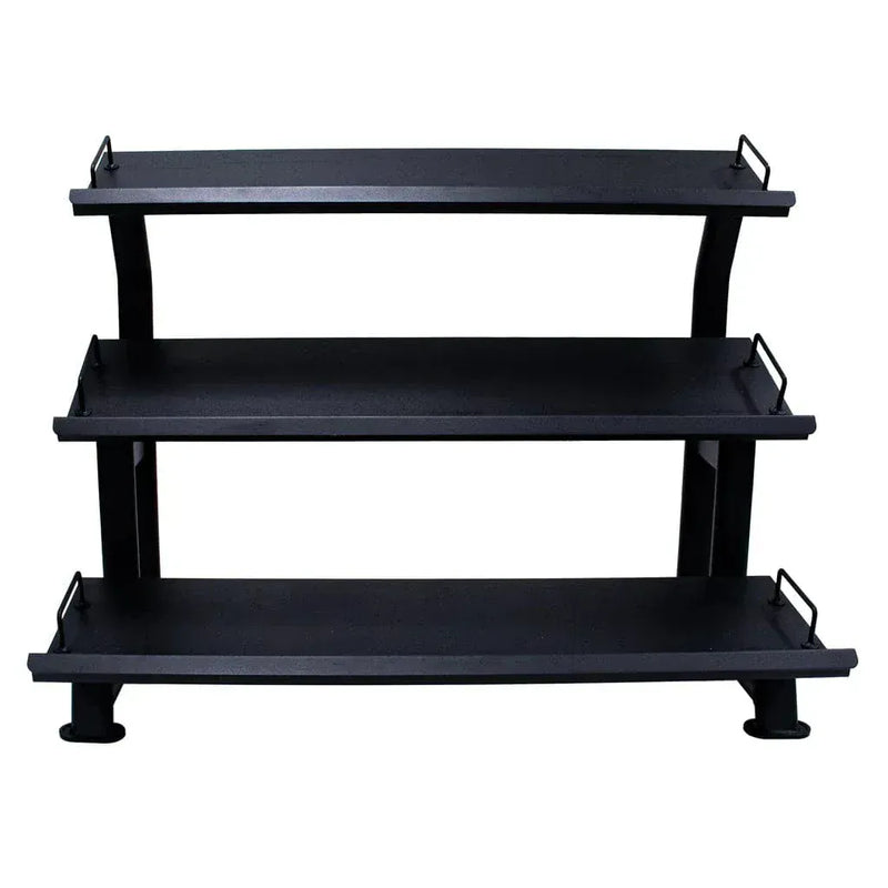 JORDAN 12 Pair, 3 Tier Hex Dumbbell Rack with Trays