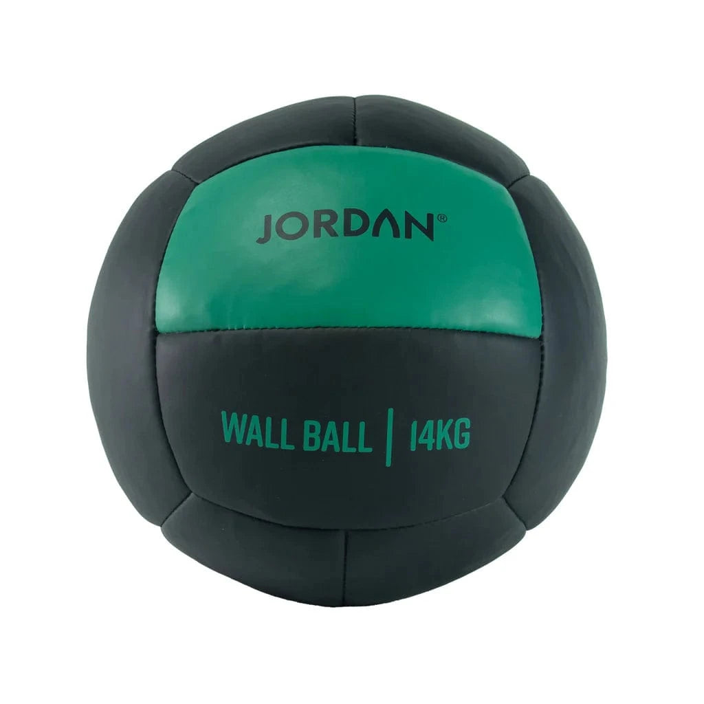 Bola de pared Jordan 14 kg - Bola de medicina de gran tamaño (verde)