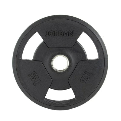 JORDAN 15kg Rubber Tri Grip Olympic Plate