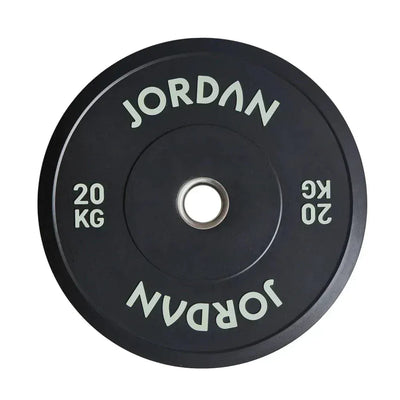 JORDAN 20kg Black Rubber Bumper Plate