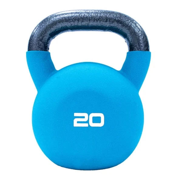 JORDAN 20kg Teal Neoprene Covered Kettlebell