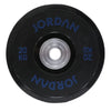 Plate da competizione uretano da 20 kg di Jordan - nero con testo blu