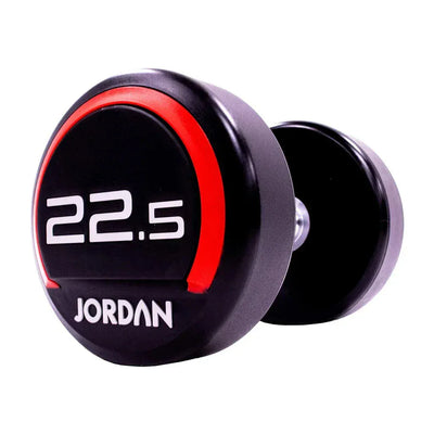 JORDAN 22.5kg Urethane Dumbbells (pair) - Red