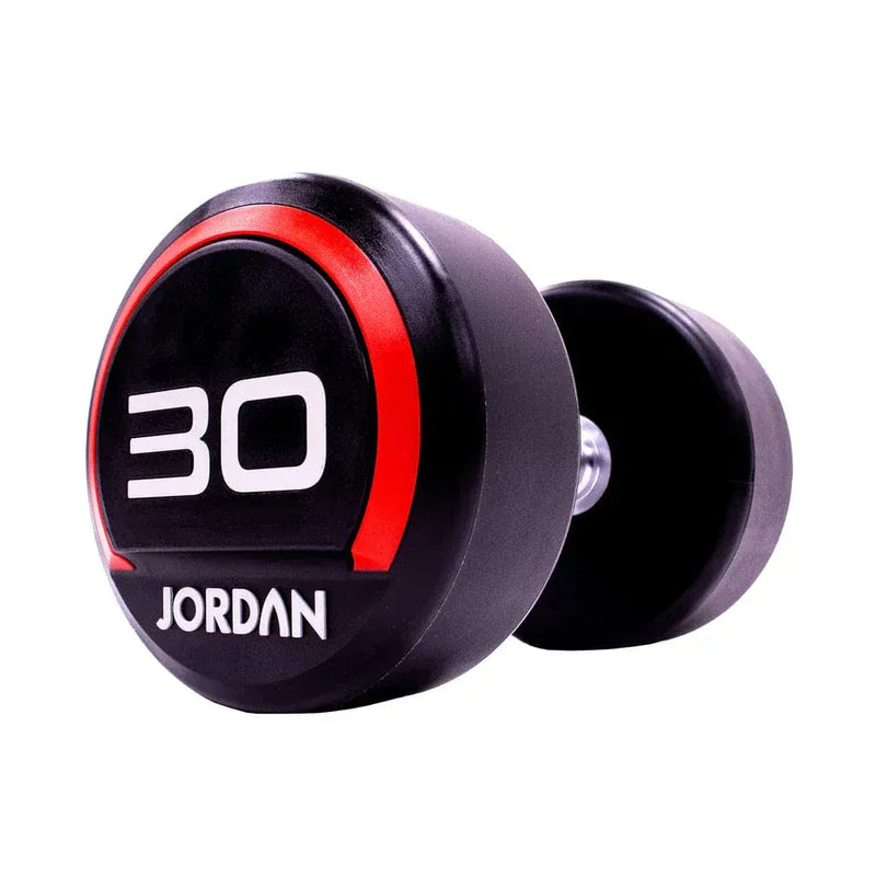 JORDAN 30kg Urethane Dumbbells (pair) - Red
