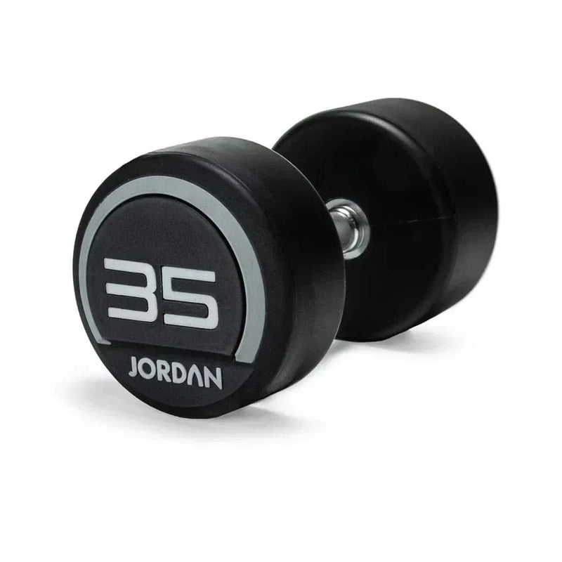 Jordan 35 kg de mancuernas de uretano (par) - gris