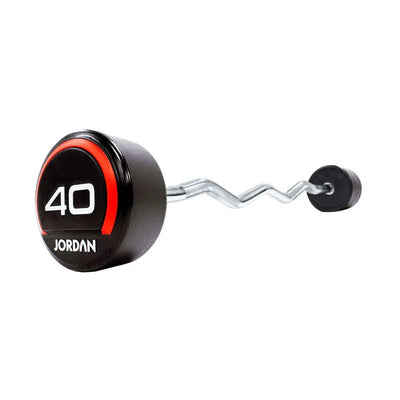 JORDAN 40kg Curl Urethane Barbell