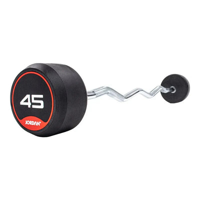 Jordan od 45 kg gumene trake - curl bar - crvena