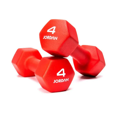 JORDAN 4kg Neoprene Studio Dumbbells