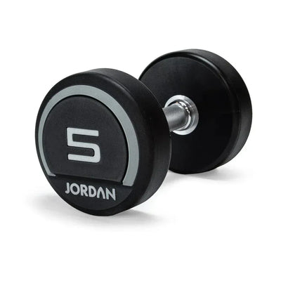 JORDAN 5kg Urethane Dumbbells (pair) - Grey
