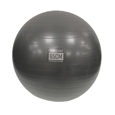 JORDAN 65cm Commercial Fit Ball (Charcoal) boxed with pump