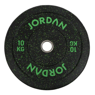 Jordan Hg Fleck gefärbter Gummi -Stoßstangeplatte 10 kg - grün