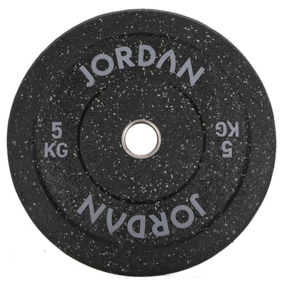 JORDAN HG Fleck Coloured Rubber Bumper Plate 5kg - Grey