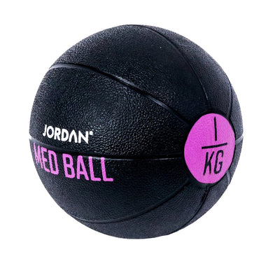 JORDAN 1kg Medicine Ball - Black/Pink - Welzo