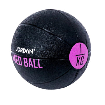 JORDAN 9kg Medicine Ball - Black/Silver - Welzo