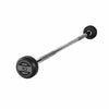 JORDAN 10kg Rubber Barbell - Straight Bar - Grey - Welzo