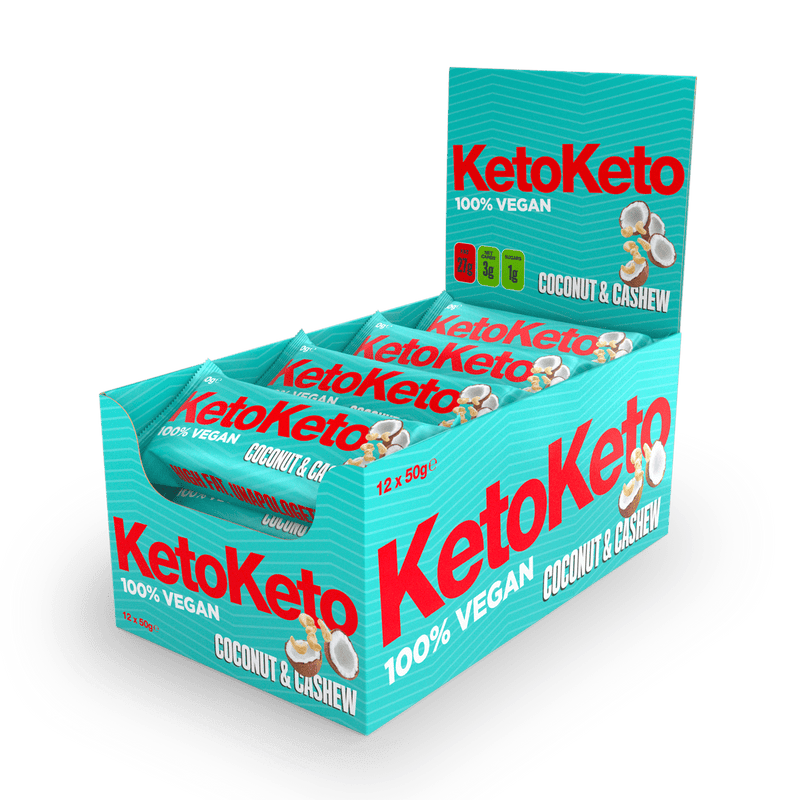 KetoKeto Bar 12x50g Coconut Cashew