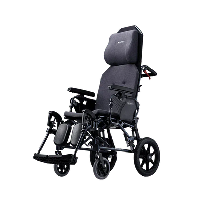 Karma MVP 502 Reclining Wheelchair – Anti-Sliding, Pressure Relief, 14"/22" Wheels, Folding & Crash-Tested Design