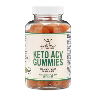 Double Wood Keto Apple Cider Vinegar Gummies - 60 x 187.5 mg gummies - Welzo