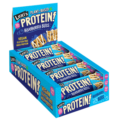 Lexi's Crispy Protein Bars 12x40g Blueberry Bliss