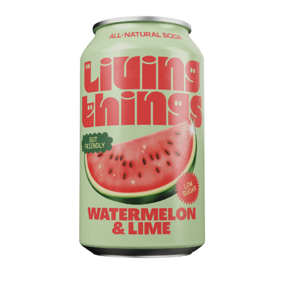 Living Things Prebiotic Soda 12x330ml Lemon & Ginger Soda