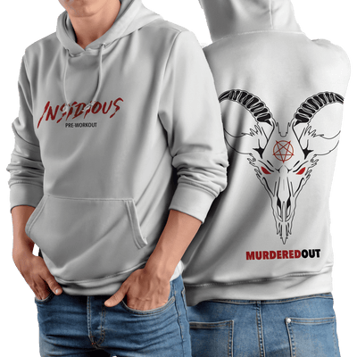 Murdered Out Insidious Hoodie L White