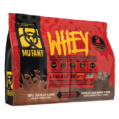 Mutant Whey Dual Chamber 1.8kg Triple Chocolate & Chocolate Fudge Brownie