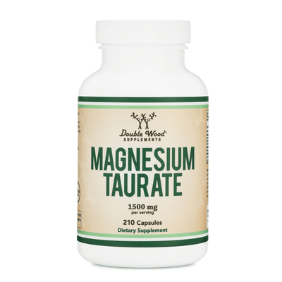 Double Wood Magnesium Taurate - 210 x 500 mg capsules - Welzo