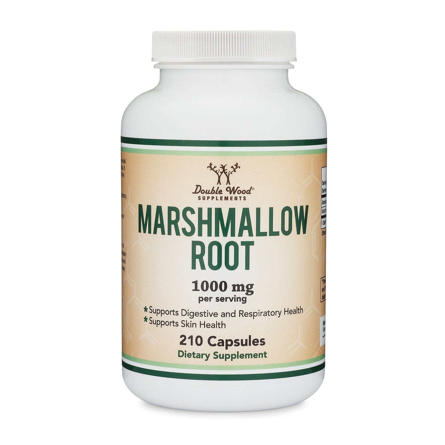Double Wood Marshmallow Root - 210 x 500 mg capsules - Welzo