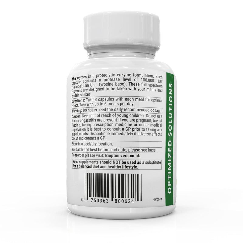 Bioptimizers Masszymen - Digestive Enzymen 120 capsules
