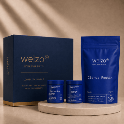 Welzo Ultra Purity Liver & Metabolism Stack — Berberine + TUDCA + Modified Citrus Pectin