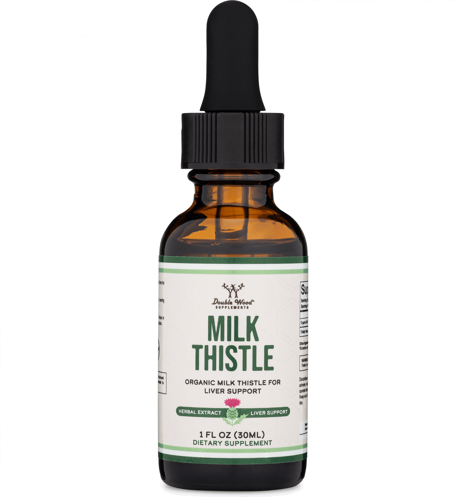 Double Wood Milk Thistle - 30 x 1 fl oz servings - Welzo