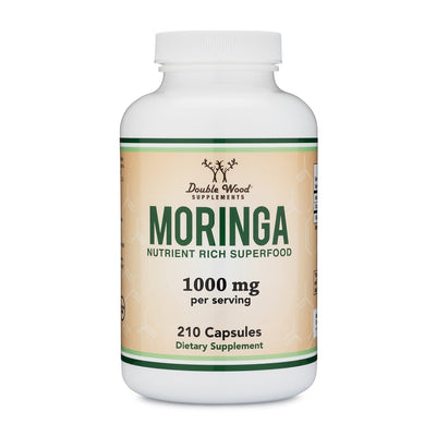 Double Wood Moringa - 210 x 500 mg capsules - Welzo