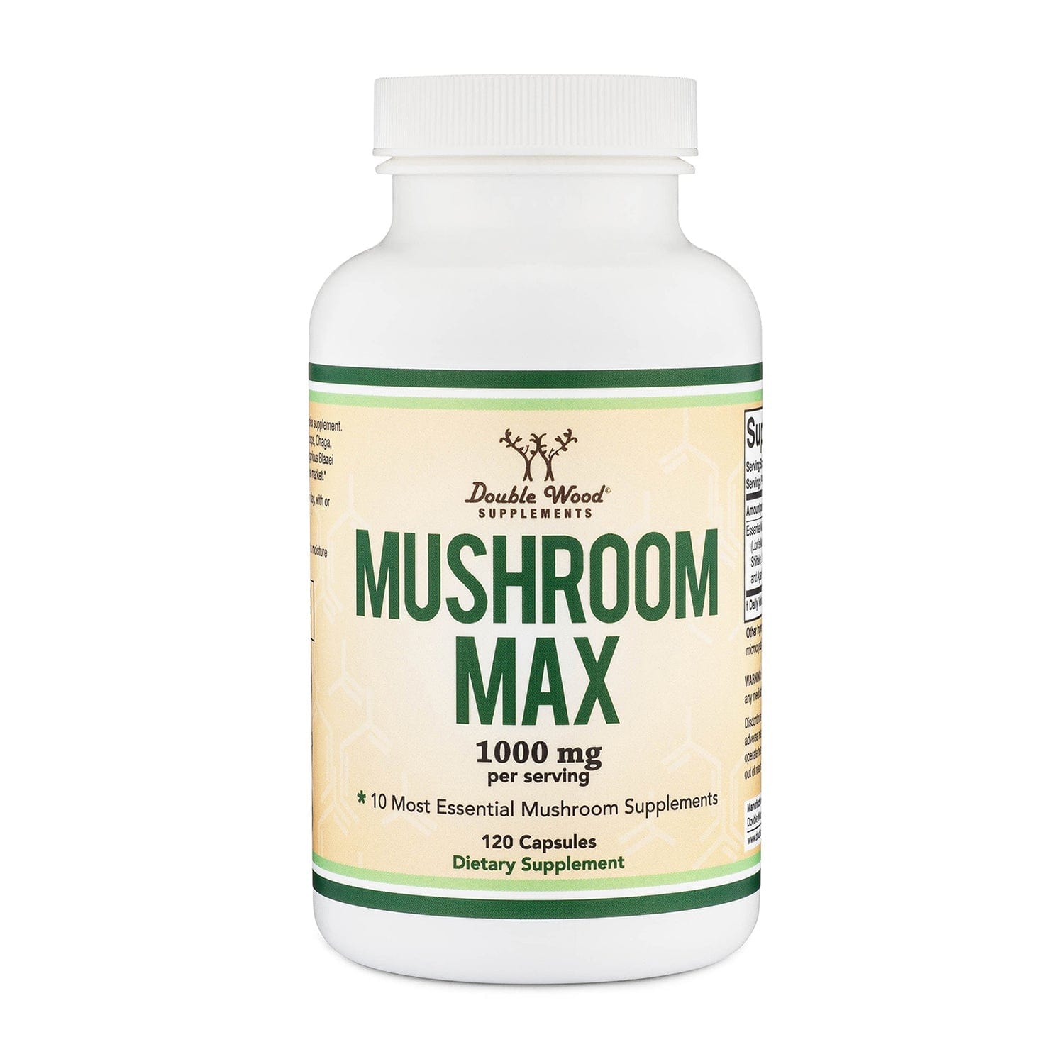 Double Wood Mushroom Max - 120 x 500 mg capsules - Welzo