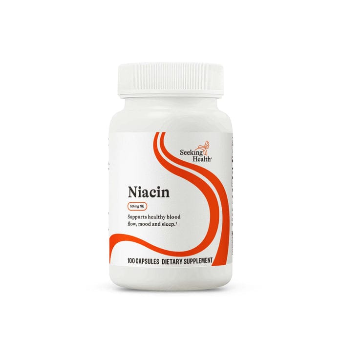 Niacyna - 50 mg - 100 kapsułek wegetariańskich - poszukiwanie zdrowia