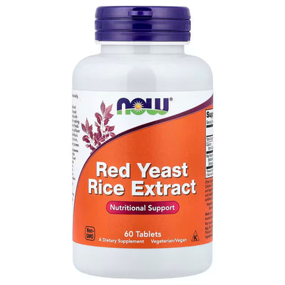 NOW Foods Red Yeast Rice Concentrated 10:1 Extract, 1200mg - 60 tablets