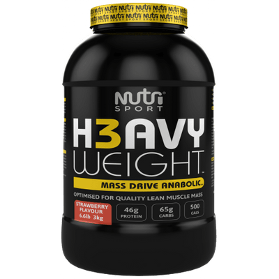 NutriSport H3avyweight Mass Drive Anabolic 3kg Strawberry